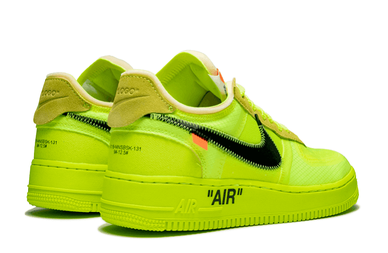 Único Off-White Air Force Ones 1 L Off-White “Volt”