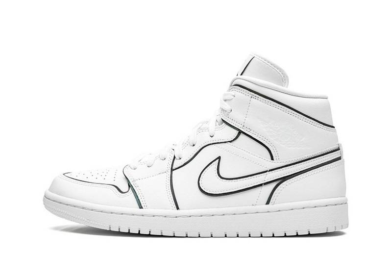 Air Jordan 1 Mid “Blanco iridiscente”