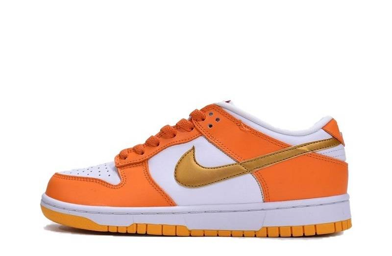 Nike Dunk Low Off-White "Blanco/Naranja Blaze-Dorado"