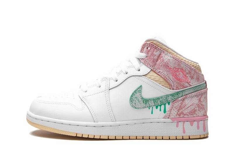 Air Jordan 1 Mid “Paint Drip” (goteo de pintura)