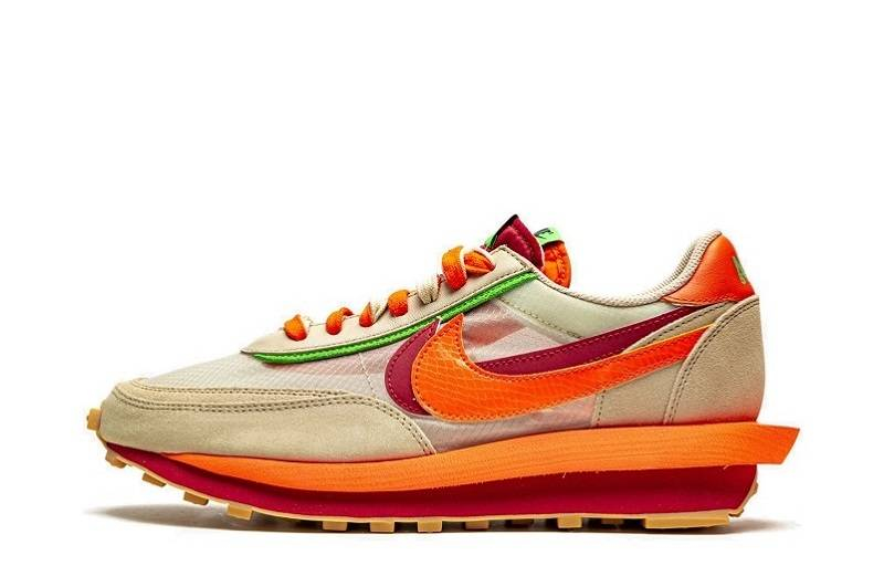 Clot x Sacai x Nike LDWaffle „Orange Blaze“