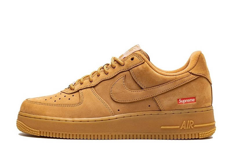 Supreme x Air Force 1 L Off-White SP „Box Logo - Weizen“