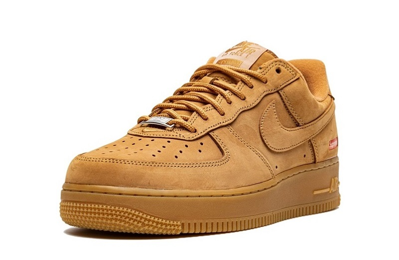 Supreme X Air Force 1 L Off-White Sp &Quot;Box Logo - Wheat&Quot;