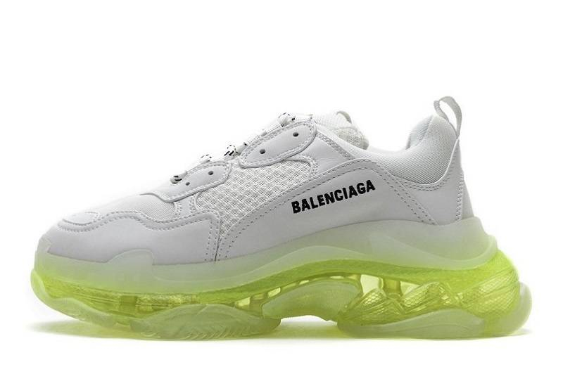 Balenciaga Triple S Suela transparente "Blanco Verde"