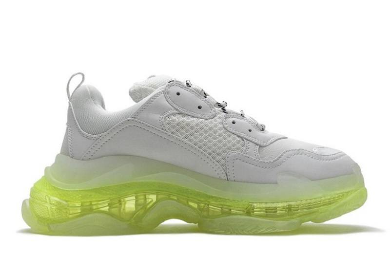 Balenciaga Triple S Clear Sole &Quot;White Green&Quot;