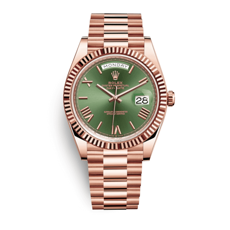 Day-Date Rose Gold Green Dial