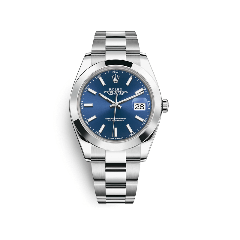 Datejust Blue Dial Smooth Bezel