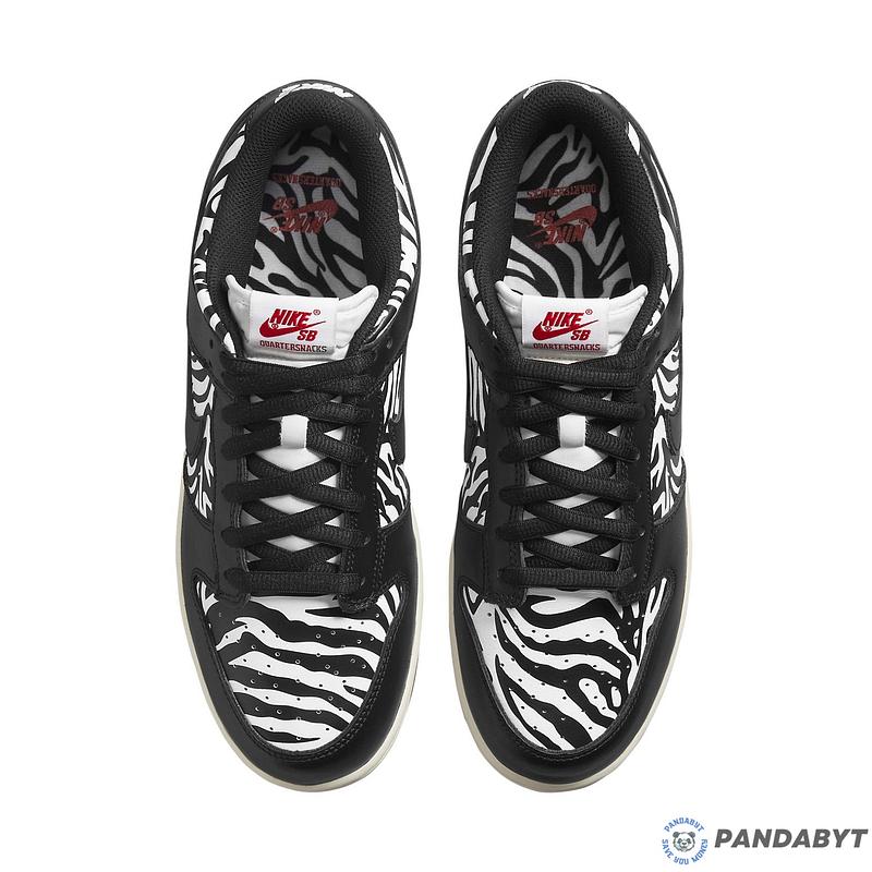 Pandabuy Nike X Quartersnacks SB Dunk Low 'Little Debbies Zebra Cakes'