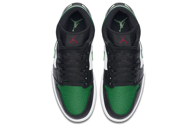 Air Jordan 1 Mid 'Green Toe'