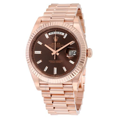 Day-Date 40 Chocolate Dial 18K Everose Gold - Code: RLX061