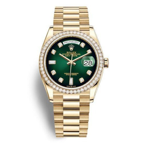 Day-Date 36 Green Dial 18kt Yellow Gold - Code: RLX059