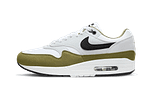 Air Max 1 White Black Medium Olive