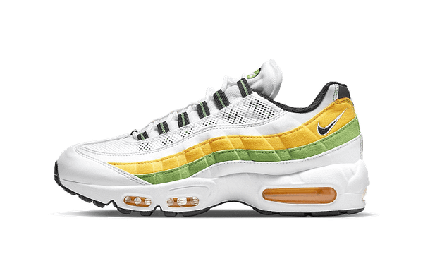 Air Max 95 Essential White Green Apple Tour Yellow