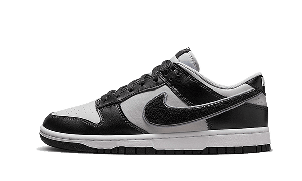 Dunk Low Chenille Swoosh Grey Black