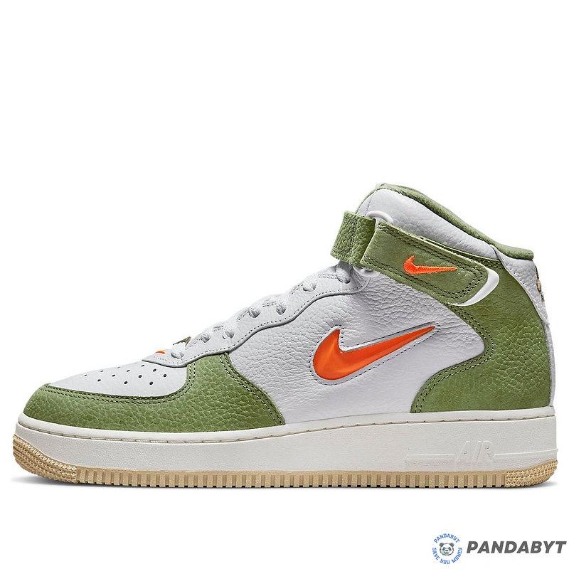 Pandabuy Nike Air Force 1 Mid QS 'Olive Green Total Orange'
