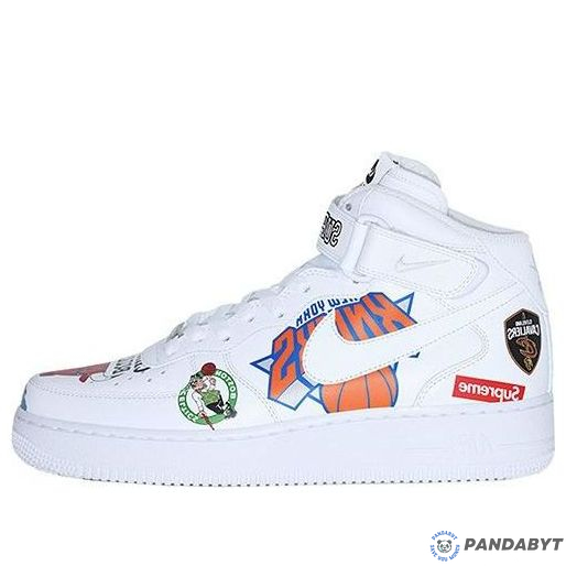 Pandabuy Nike Supreme x NBA x Air Force 1 Mid 07 'White'