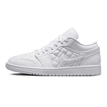 Air Jordan 1 Low 'Triple White Quilted' Wmns