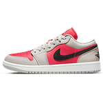 Air Jordan 1 Low Wmns 'Light Iron Ore Siren Red'