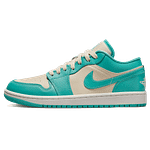 Air Jordan 1 Low Wmns 'Tropical Teal Sandy Beige'