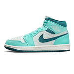 Air Jordan 1 Mid 'Bleached Turquoise' Wmns