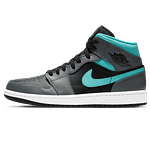 Air Jordan 1 Mid 'Grey Aqua'