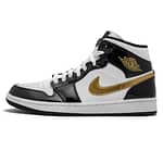 Air Jordan 1 Mid Patent 'Black Gold'