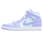 Air Jordan 1 Mid 'Purple Aqua'