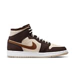 Air Jordan 1 Mid SE 'Cream Dark Chocolate' Wmns