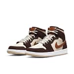 Air Jordan 1 Mid SE 'Cream Dark Chocolate' Wmns