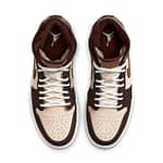 Air Jordan 1 Mid SE 'Cream Dark Chocolate' Wmns