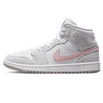 Air Jordan 1 Mid SE Wmns 'White Light Iron Ore'