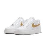 Nike Air Force 1 '07 'White Metallic Gold'