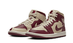 Air Jordan 1 Mid Split Beach Cherrywood Red