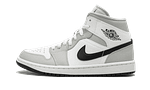 Air Jordan 1 Mid White Light Smoke Grey