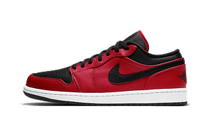 Air Jordan 1 Low Reverse Bred Pebbled Swoosh