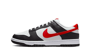 Dunk Low Black White Red