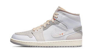 Air Jordan 1 Mid SE Craft Inside Out White Grey