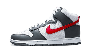 Dunk High Embossed Basketball Grey Red