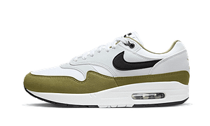 Air Max 1 White Black Medium Olive