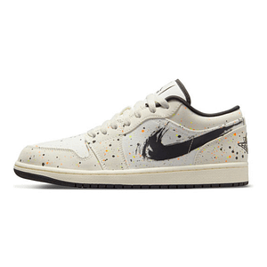 Air Jordan 1 Low 'Brushstroke Swoosh - Paint Splatter'