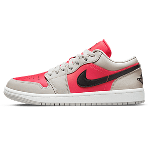 Air Jordan 1 Low Wmns 'Light Iron Ore Siren Red'