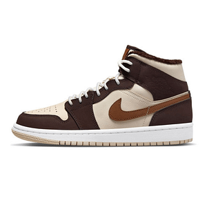 Air Jordan 1 Mid SE 'Cream Dark Chocolate' Wmns