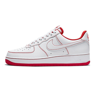 Nike Air Force 1 '07 'Contrast Stitch - White University Red'