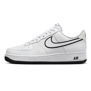 Nike Air Force 1 '07 'Embroidered Swoosh - White Black'