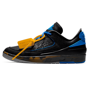 Off-White x Air Jordan 2 Retro Low SP 'Black Varsity Royal'