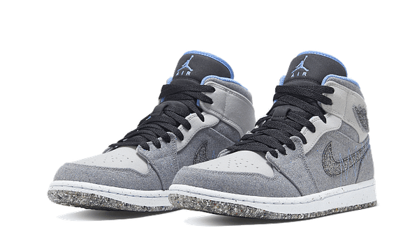 Air Jordan 1 Mid Crater Grey University Blue