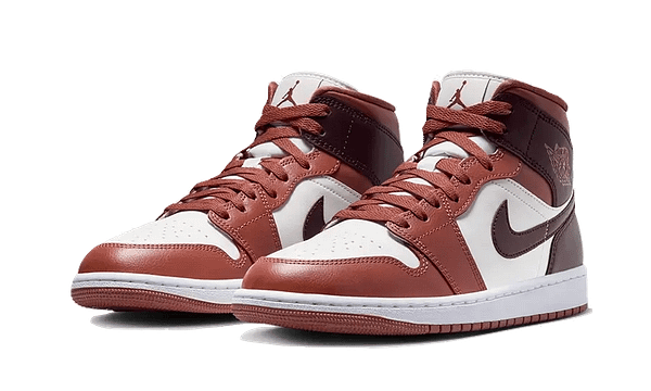 Air Jordan 1 Mid Dusty Peach Night Maroon