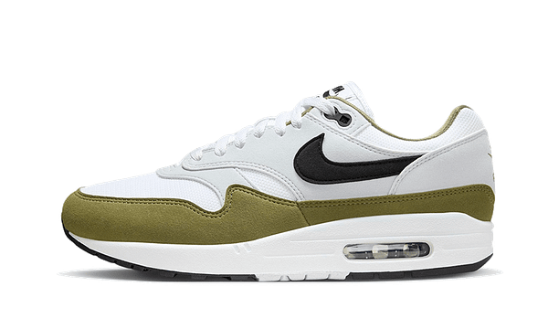 Air Max 1 White Black Medium Olive