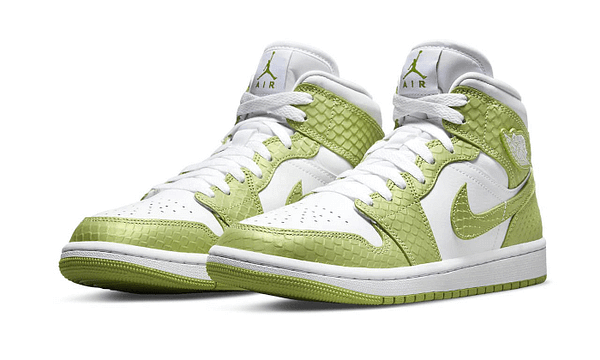 Air Jordan 1 Mid Green Python