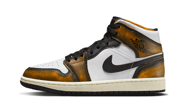 Air Jordan 1 Mid Se Orange Wear-Away